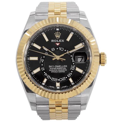 rolex sky dweller bimetal|rolex sky dweller price range.